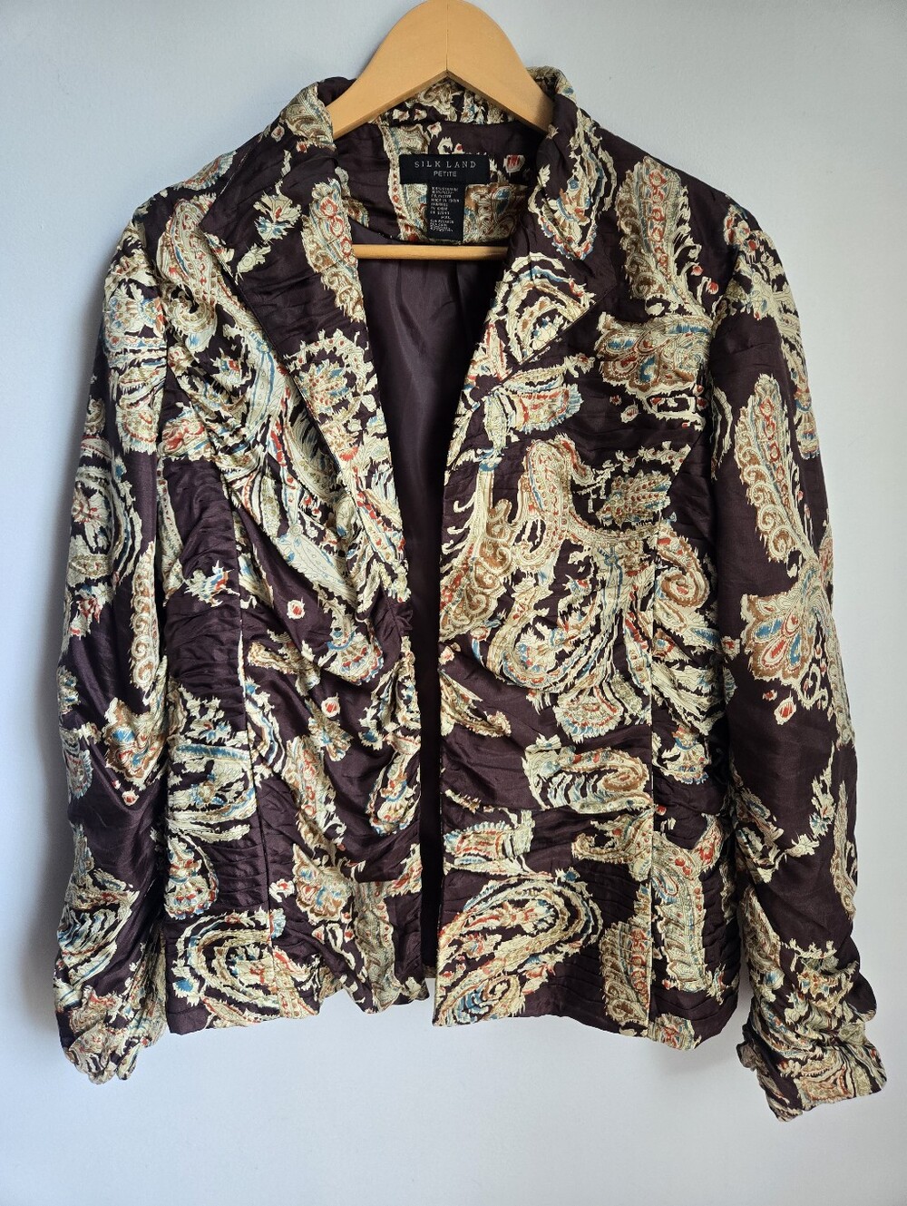 SILKLAND Petite Silk Blazer